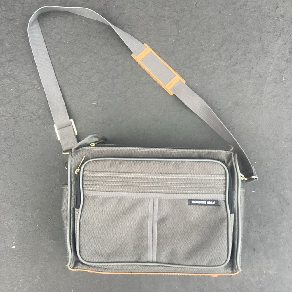 80s Members Only Carry On Bag Brown Canvas Tote Bag